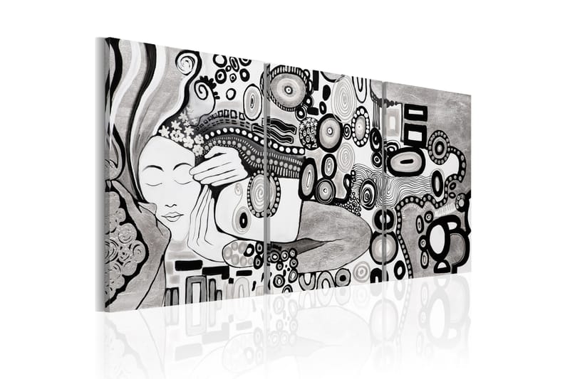 Billede Silver Kiss 120x60 - Artgeist sp. z o. o. - Boligtilbehør - Billeder & kunst - Billeder på lærred