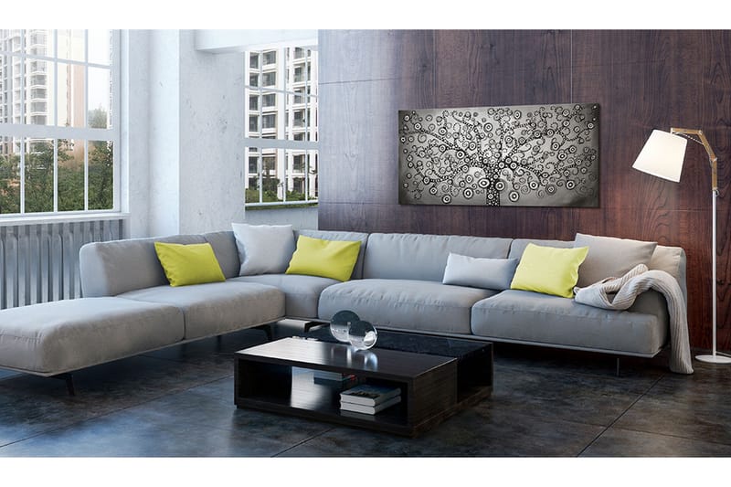 Billede Silver Tree 120x60 - Artgeist sp. z o. o. - Boligtilbehør - Billeder & kunst - Billeder på lærred