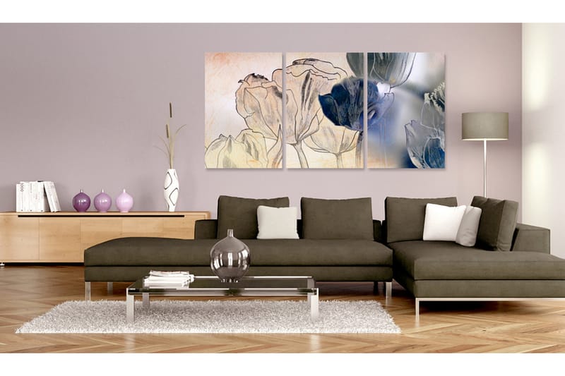 Billede Sketch of Tulips 120x60 - Artgeist sp. z o. o. - Boligtilbehør - Billeder & kunst - Billeder på lærred