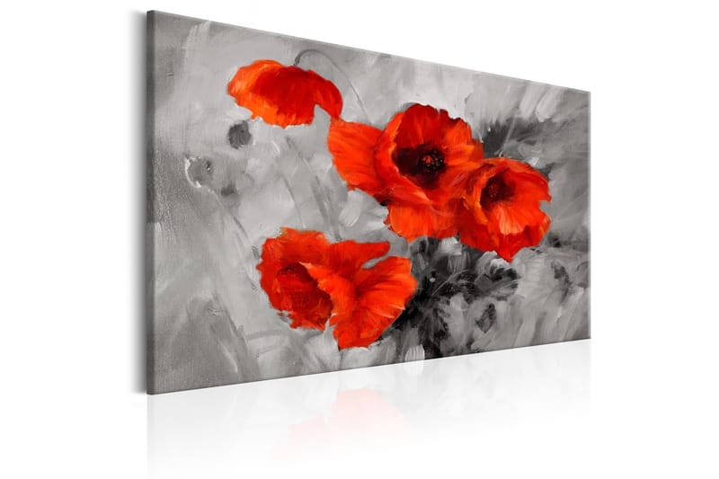 Billede Steel Poppies 120x80 - Artgeist sp. z o. o. - Boligtilbehør - Billeder & kunst - Billeder på lærred