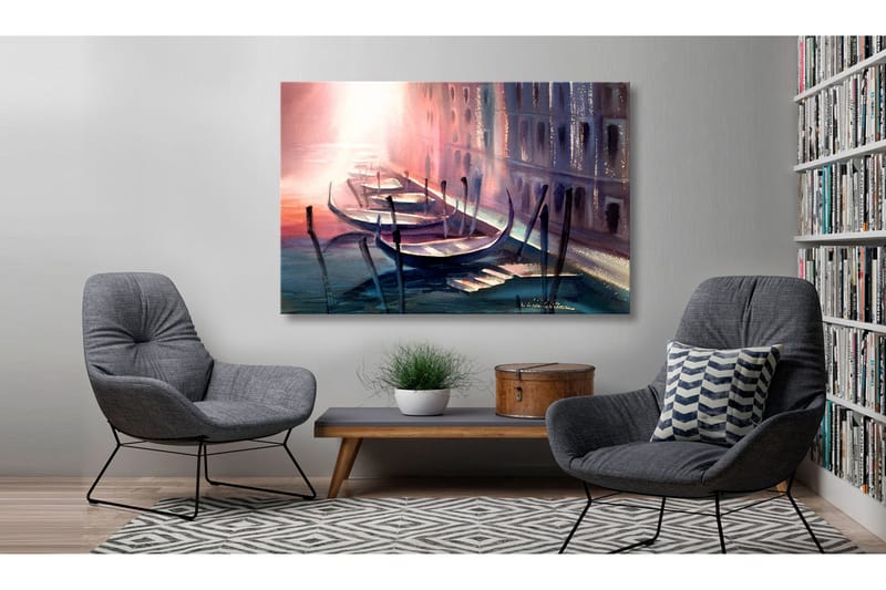 Billede tidlig morgen i Venedig 90x60 - Artgeist sp. z o. o. - Boligtilbehør - Billeder & kunst - Billeder på lærred