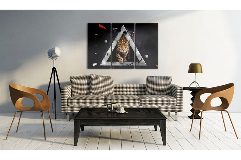 Billede Tiger Incoming! 120x80 - Artgeist sp. z o. o. - Boligtilbehør - Billeder & kunst - Billeder på lærred