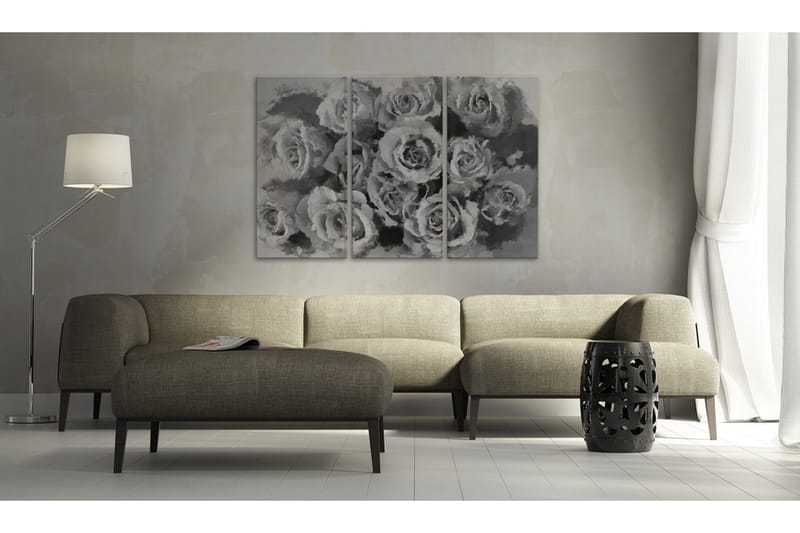 Billede Tolv Roses Triptych 60x40 - Artgeist sp. z o. o. - Boligtilbehør - Billeder & kunst - Billeder på lærred