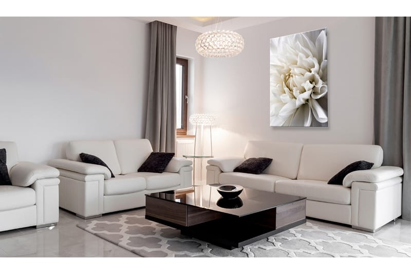 Billede White Dahlia 40x60 - Artgeist sp. z o. o. - Boligtilbehør - Billeder & kunst - Billeder på lærred