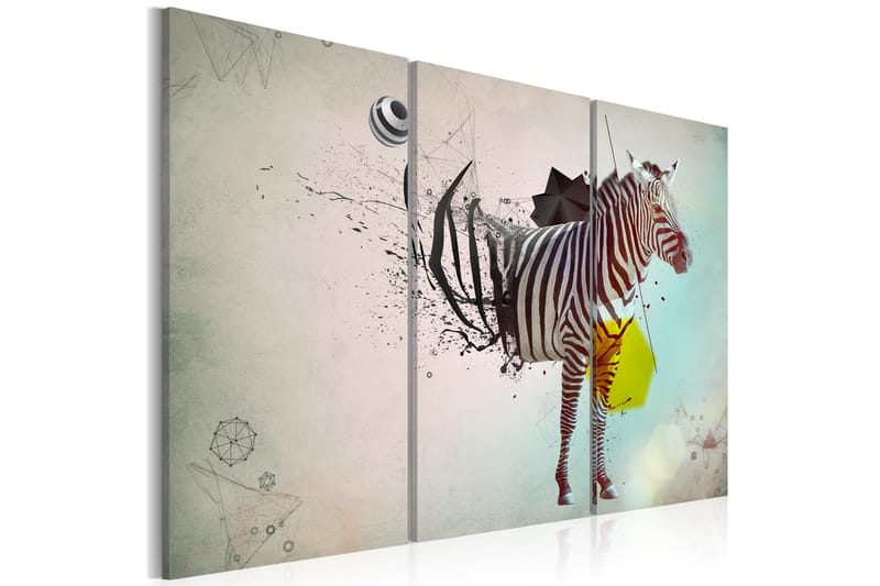 Billede Zebra Abstrakt 60x40 - Artgeist sp. z o. o. - Boligtilbehør - Billeder & kunst - Billeder på lærred