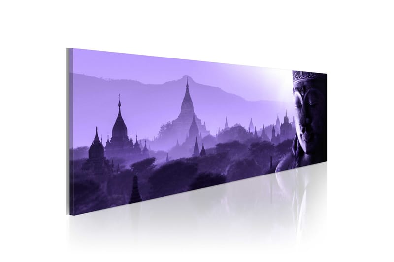 Billede Purple Zen 120x40 - Artgeist sp. z o. o. - Boligtilbehør - Billeder & kunst - Billeder på lærred