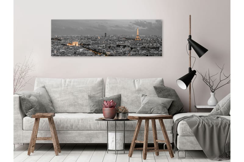 Billede Panorama of Paris (1 del) Smal 120x40 - Artgeist sp. z o. o. - Boligtilbehør - Billeder & kunst - Billeder på lærred