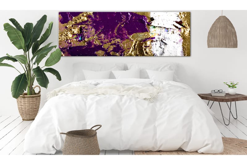 Billede Purple Wave (1 del) Smal 135x45 - Artgeist sp. z o. o. - Boligtilbehør - Billeder & kunst - Billeder på lærred