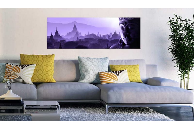 Billede Purple Zen 135x45 - Artgeist sp. z o. o. - Boligtilbehør - Billeder & kunst - Billeder på lærred