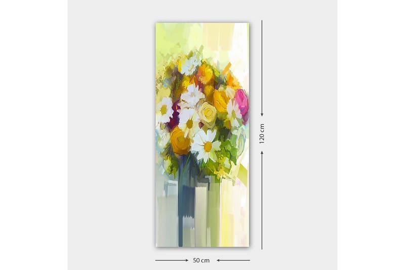 Canvasbillede DKY Floral & Botanical Flerfarvet - 50x120 cm - Boligtilbehør - Billeder & kunst - Billeder på lærred