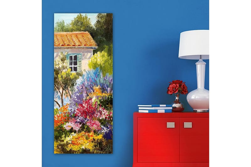 Canvasbillede DKY Floral & Botanical Flerfarvet - 50x120 cm - Boligtilbehør - Billeder & kunst - Billeder på lærred