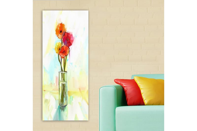 Canvasbillede DKY Floral & Botanical Flerfarvet - 50x120 cm - Boligtilbehør - Billeder & kunst - Billeder på lærred