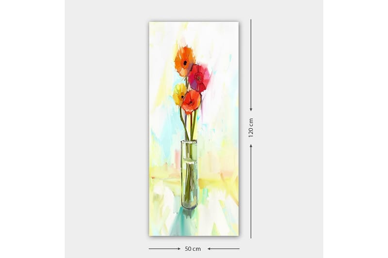 Canvasbillede DKY Floral & Botanical Flerfarvet - 50x120 cm - Boligtilbehør - Billeder & kunst - Billeder på lærred