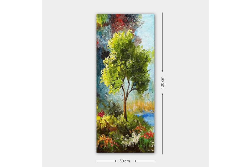 Canvasbillede DKY Floral & Botanical Flerfarvet - 50x120 cm - Boligtilbehør - Billeder & kunst - Billeder på lærred