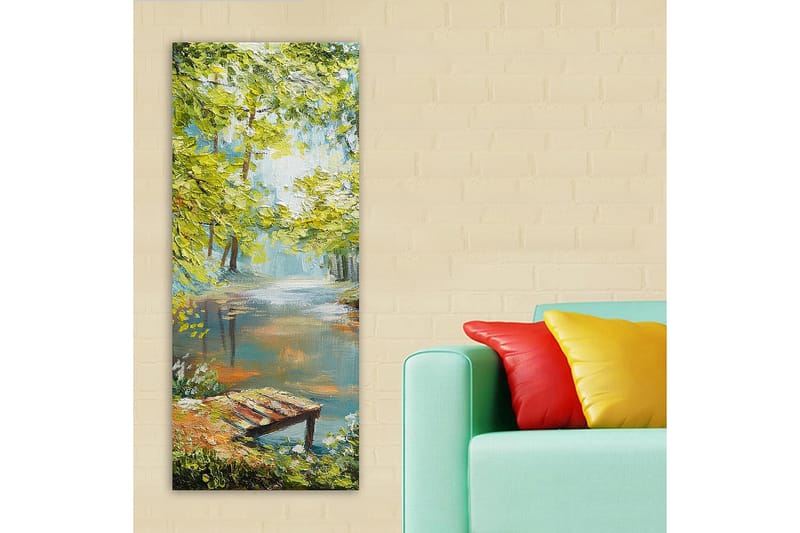 Canvasbillede DKY Landscape & Nature Flerfarvet - 50x120 cm - Boligtilbehør - Billeder & kunst - Billeder på lærred