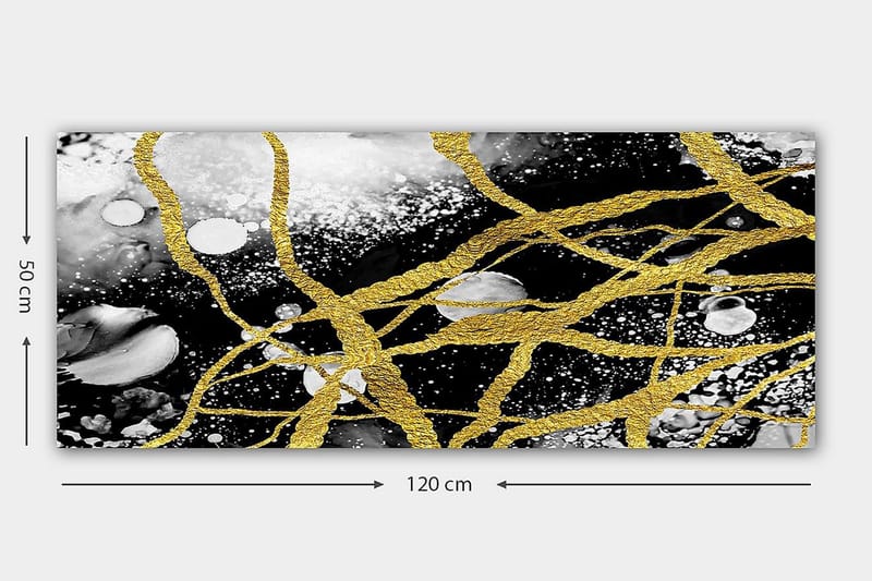 Canvasbillede YTY Abstract & Fractals Flerfarvet - 120x50 cm - Boligtilbehør - Billeder & kunst - Billeder på lærred