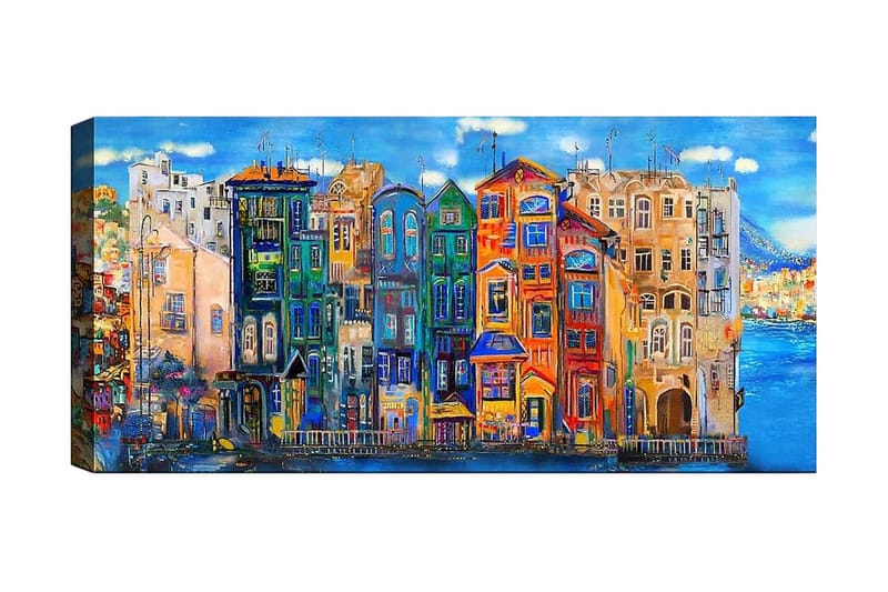 Canvasbillede YTY Buildings & Cityscapes Flerfarvet - 120x50 cm - Boligtilbehør - Billeder & kunst - Billeder på lærred