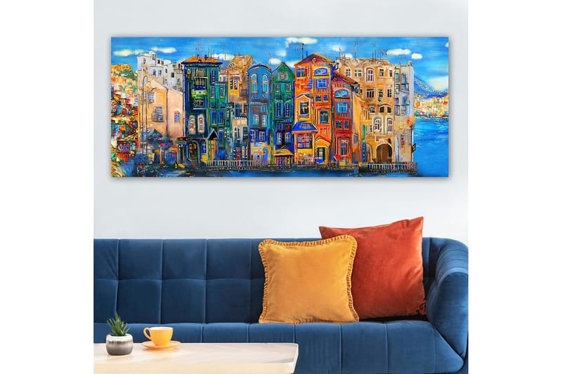 Canvasbillede YTY Buildings & Cityscapes Flerfarvet - 120x50 cm - Boligtilbehør - Billeder & kunst - Billeder på lærred