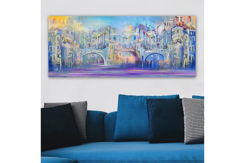 Canvasbillede YTY Buildings & Cityscapes Flerfarvet - 120x50 cm - Boligtilbehør - Billeder & kunst - Billeder på lærred