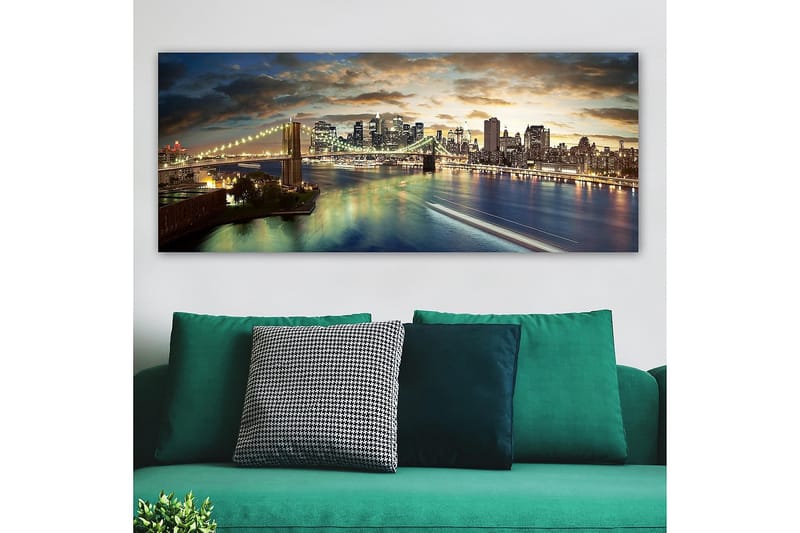 Canvasbillede YTY Buildings & Cityscapes Flerfarvet - 120x50 cm - Boligtilbehør - Billeder & kunst - Billeder på lærred