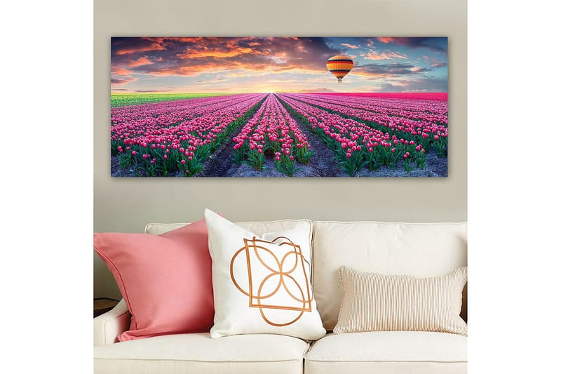 Canvasbillede YTY Floral & Botanical Flerfarvet - 120x50 cm - Boligtilbehør - Billeder & kunst - Billeder på lærred