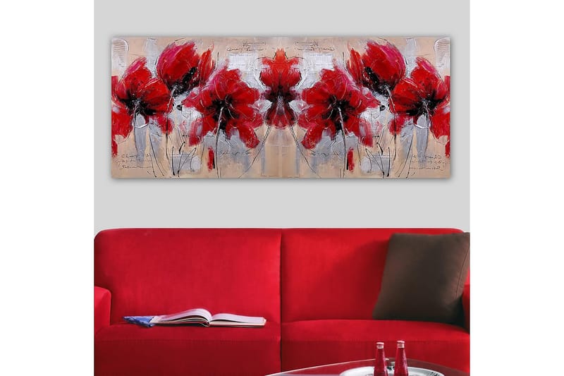 Canvasbillede YTY Floral & Botanical Flerfarvet - 120x50 cm - Boligtilbehør - Billeder & kunst - Billeder på lærred