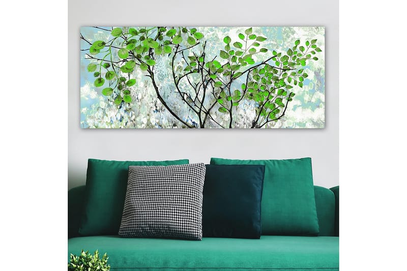 Canvasbillede YTY Floral & Botanical Flerfarvet - 120x50 cm - Boligtilbehør - Billeder & kunst - Billeder på lærred