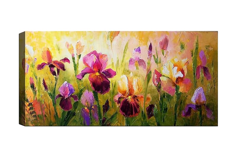 Canvasbillede YTY Floral & Botanical Flerfarvet - 120x50 cm - Boligtilbehør - Billeder & kunst - Billeder på lærred