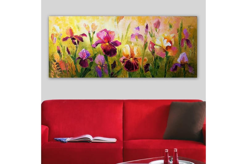 Canvasbillede YTY Floral & Botanical Flerfarvet - 120x50 cm - Boligtilbehør - Billeder & kunst - Billeder på lærred