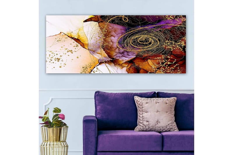 Canvasbillede YTY Floral & Botanical Flerfarvet - 120x50 cm - Boligtilbehør - Billeder & kunst - Billeder på lærred