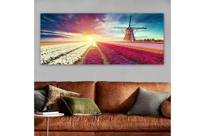 Canvasbillede YTY Floral & Botanical Flerfarvet - 120x50 cm - Boligtilbehør - Billeder & kunst - Billeder på lærred