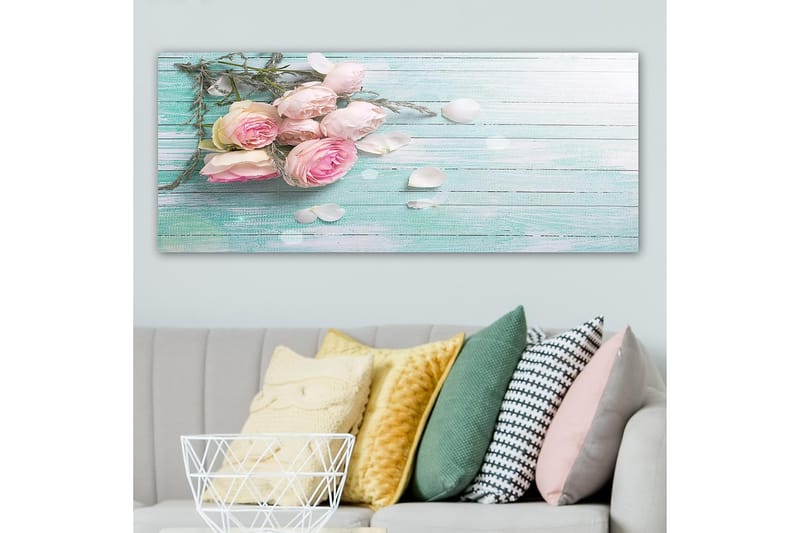 Canvasbillede YTY Floral & Botanical Flerfarvet - 120x50 cm - Boligtilbehør - Billeder & kunst - Billeder på lærred