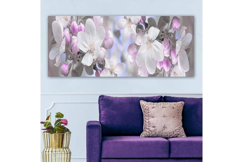 Canvasbillede YTY Floral & Botanical Flerfarvet - 120x50 cm - Boligtilbehør - Billeder & kunst - Billeder på lærred