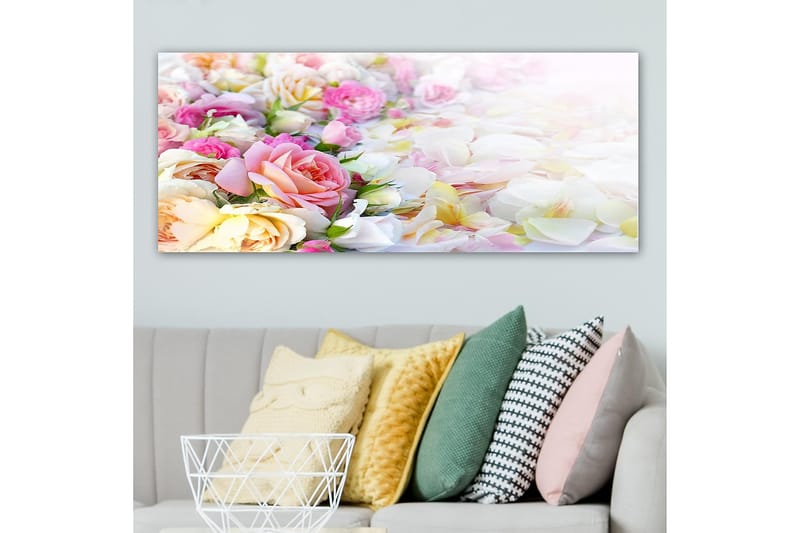 Canvasbillede YTY Floral & Botanical Flerfarvet - 120x50 cm - Boligtilbehør - Billeder & kunst - Billeder på lærred