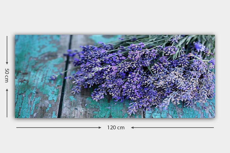 Canvasbillede YTY Floral & Botanical Flerfarvet - 120x50 cm - Boligtilbehør - Billeder & kunst - Billeder på lærred