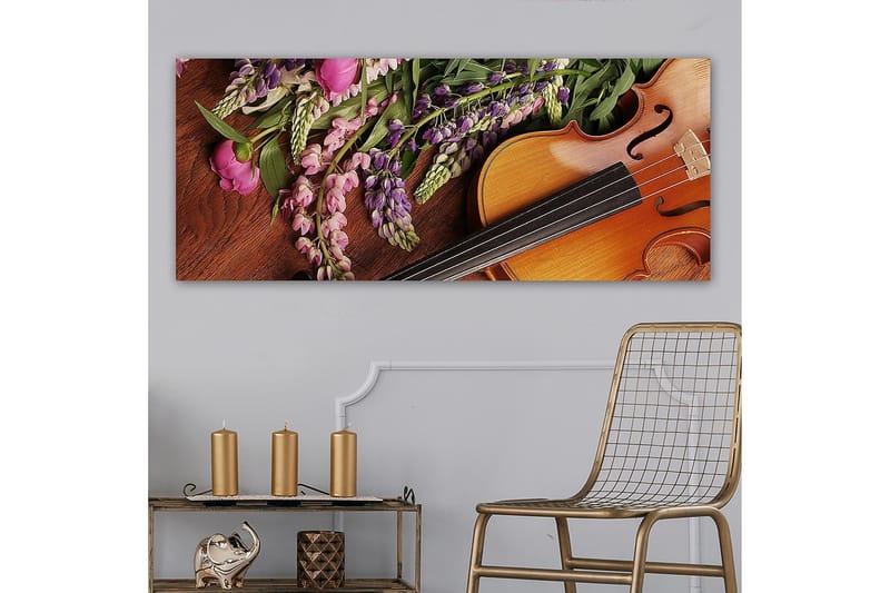 Canvasbillede YTY Floral & Botanical Flerfarvet - 120x50 cm - Boligtilbehør - Billeder & kunst - Billeder på lærred