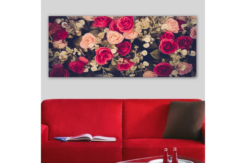 Canvasbillede YTY Floral & Botanical Flerfarvet - 120x50 cm - Boligtilbehør - Billeder & kunst - Billeder på lærred