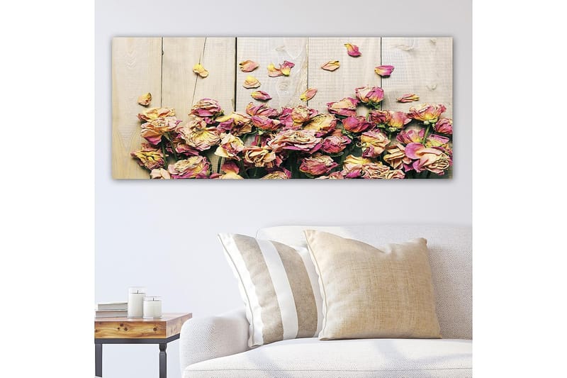 Canvasbillede YTY Floral & Botanical Flerfarvet - 120x50 cm - Boligtilbehør - Billeder & kunst - Billeder på lærred