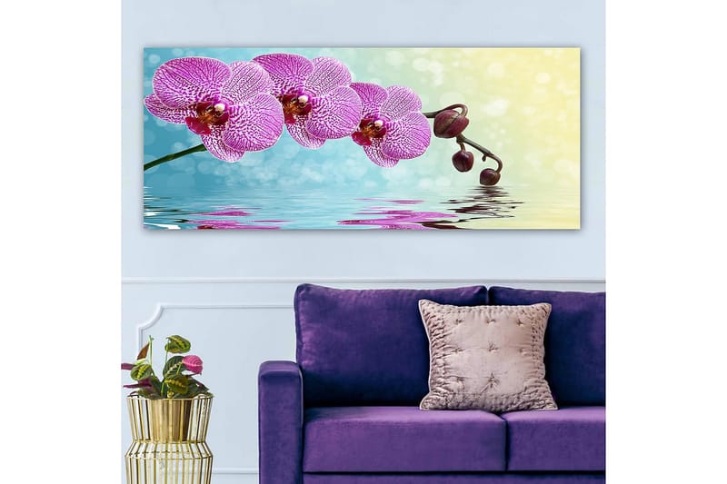 Canvasbillede YTY Floral & Botanical Flerfarvet - 120x50 cm - Boligtilbehør - Billeder & kunst - Billeder på lærred