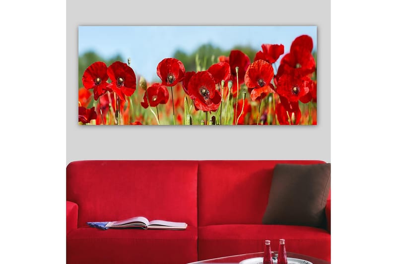 Canvasbillede YTY Floral & Botanical Flerfarvet - 120x50 cm - Boligtilbehør - Billeder & kunst - Billeder på lærred