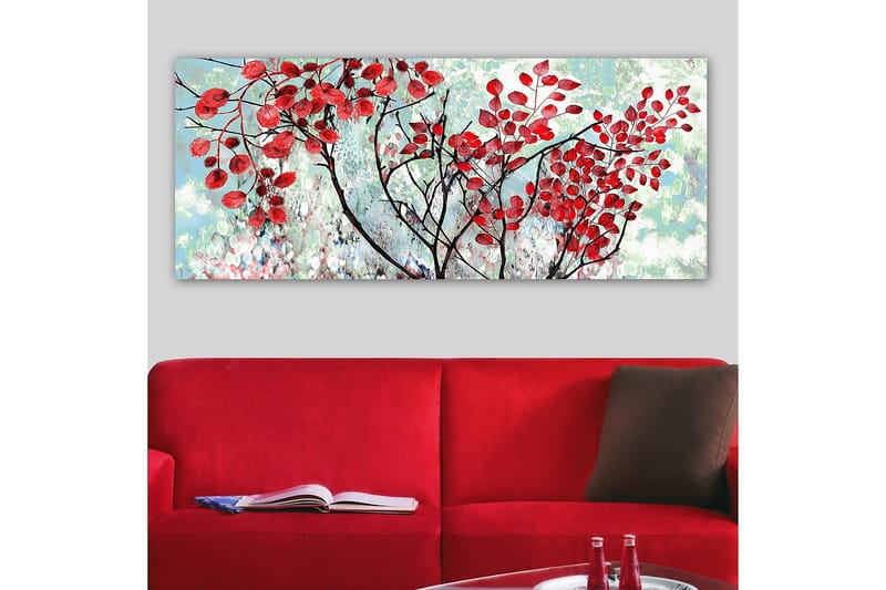 Canvasbillede YTY Floral & Botanical Flerfarvet - 120x50 cm - Boligtilbehør - Billeder & kunst - Billeder på lærred