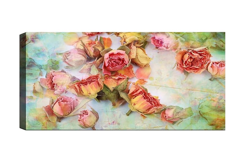 Canvasbillede YTY Floral & Botanical Flerfarvet - 120x50 cm - Boligtilbehør - Billeder & kunst - Billeder på lærred