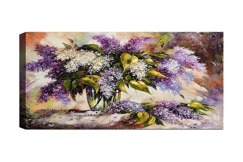 Canvasbillede YTY Floral & Botanical Flerfarvet - 120x50 cm - Boligtilbehør - Billeder & kunst - Billeder på lærred