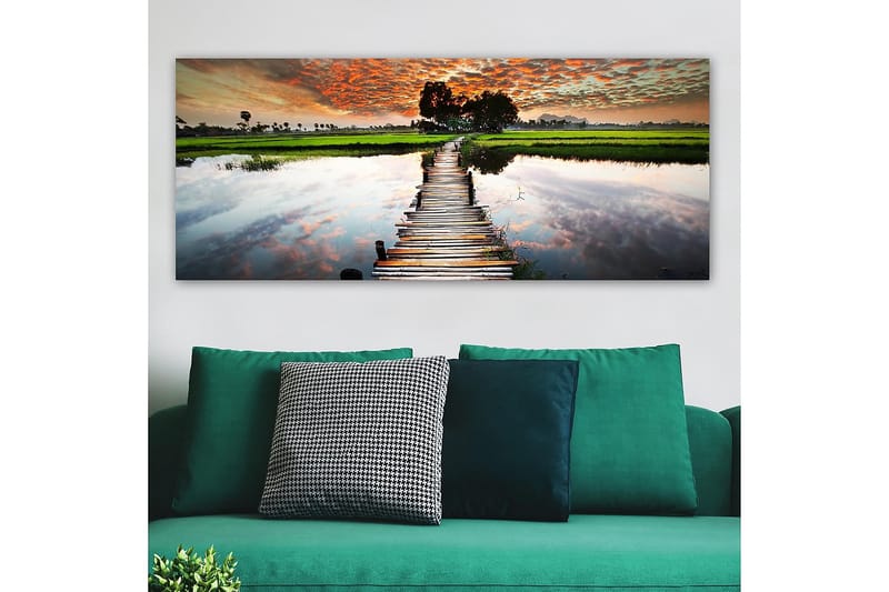 Canvasbillede YTY Landscape & Nature Flerfarvet - 120x50 cm - Boligtilbehør - Billeder & kunst - Billeder på lærred