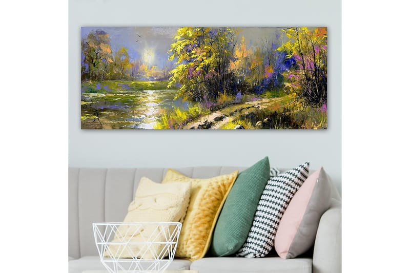 Canvasbillede YTY Landscape & Nature Flerfarvet - 120x50 cm - Boligtilbehør - Billeder & kunst - Billeder på lærred