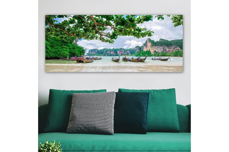 Canvasbillede YTY Landscape & Nature Flerfarvet - 120x50 cm - Boligtilbehør - Billeder & kunst - Billeder på lærred