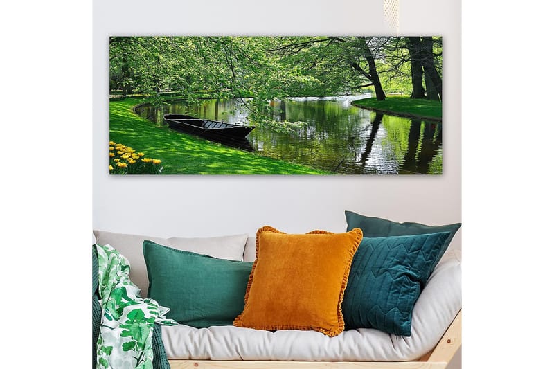 Canvasbillede YTY Landscape & Nature Flerfarvet - 120x50 cm - Boligtilbehør - Billeder & kunst - Billeder på lærred