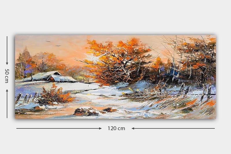 Canvasbillede YTY Landscape & Nature Flerfarvet - 120x50 cm - Boligtilbehør - Billeder & kunst - Billeder på lærred