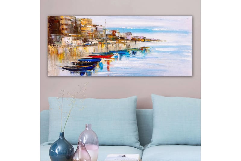 Canvasbillede YTY Nautical & Beach Flerfarvet - 120x50 cm - Boligtilbehør - Billeder & kunst - Billeder på lærred