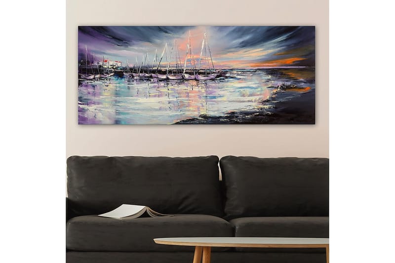 Canvasbillede YTY Nautical & Beach Flerfarvet - 120x50 cm - Boligtilbehør - Billeder & kunst - Billeder på lærred